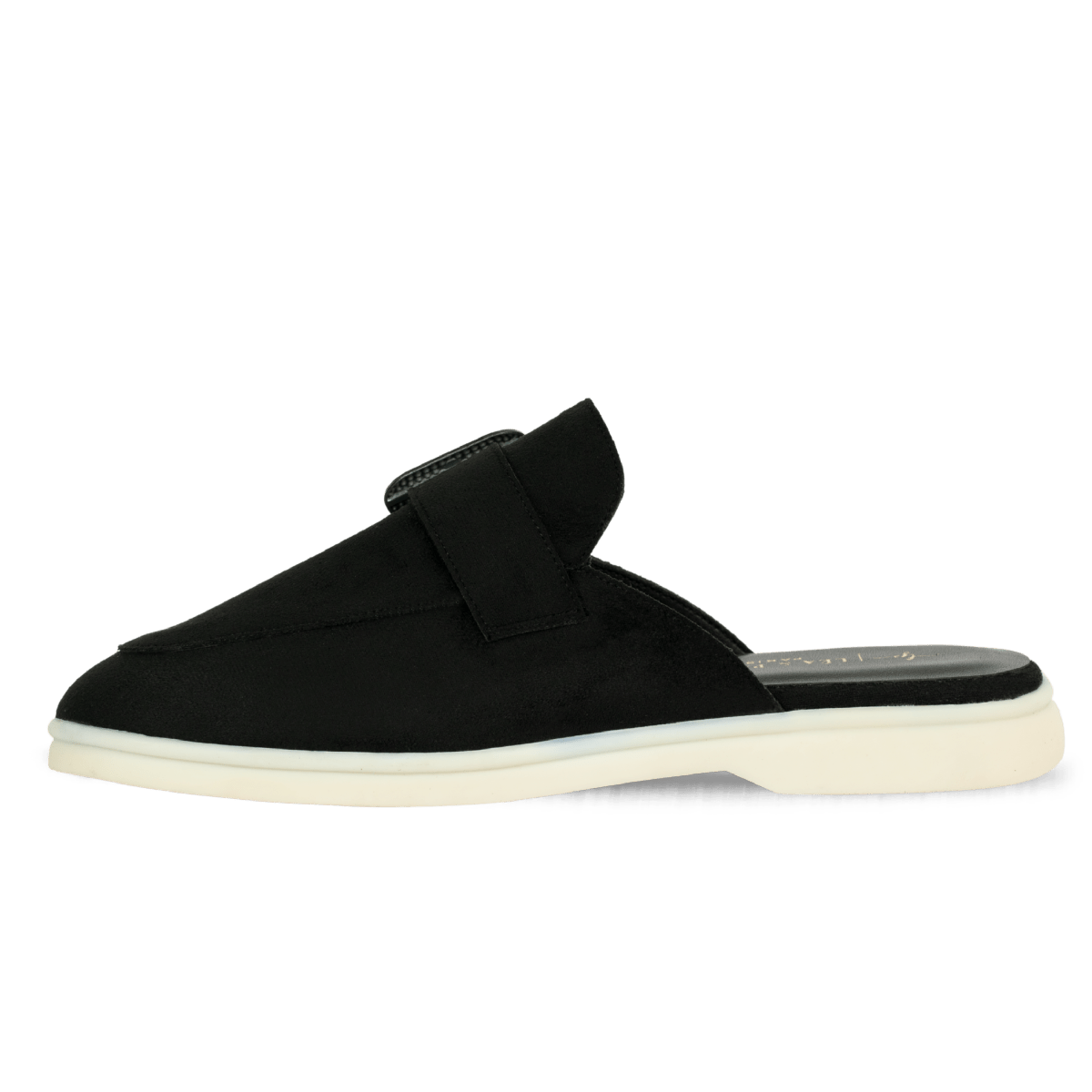 Mules en daim pour femme – Noir – Diva - Lea & Paul Maroc
