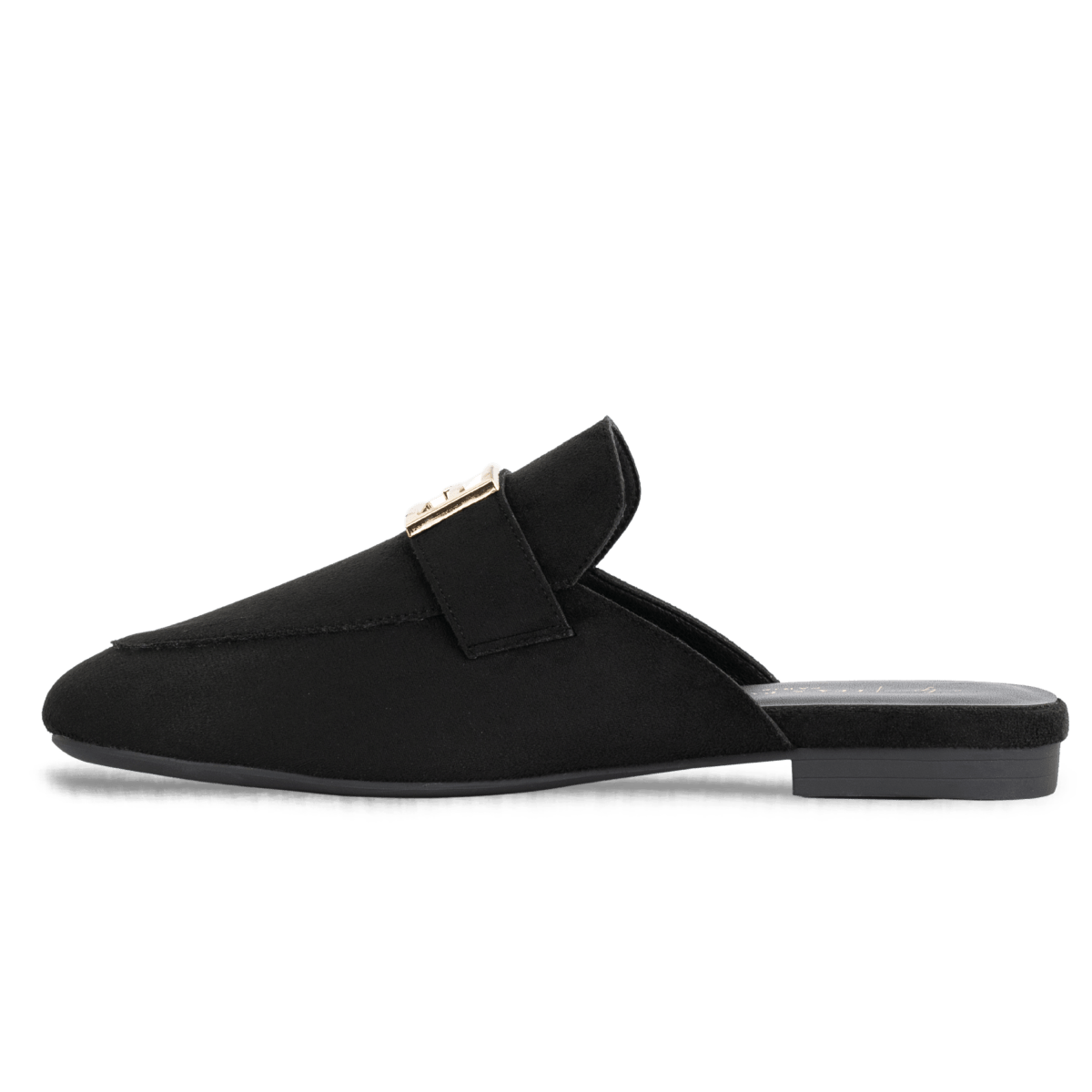 Mules en daim pour femme – Noir – Margot - Lea & Paul Maroc