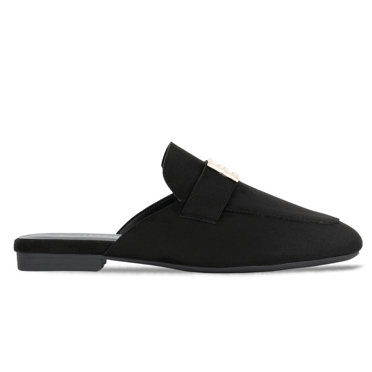Mules en daim pour femme – Noir – Margot - Lea & Paul Maroc