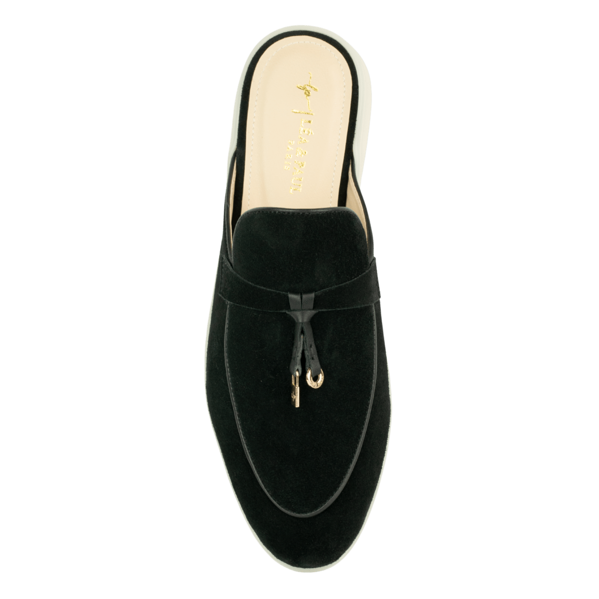 Mules en daim pour femme – Noir – Valentina - Lea & Paul Maroc