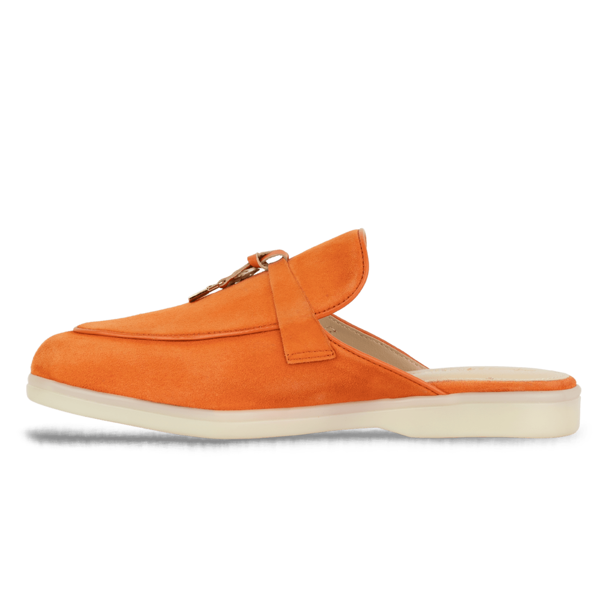 Mules en daim pour femme – Orange brûlé – Valentina - Lea & Paul Maroc