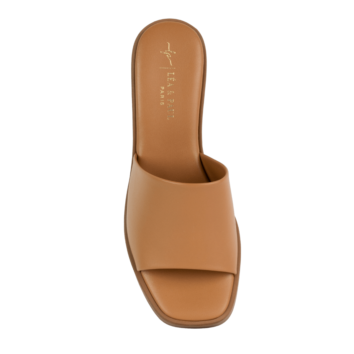 Sabots à talon en cuir pour femme – Marron – Anouk - Lea & Paul Maroc