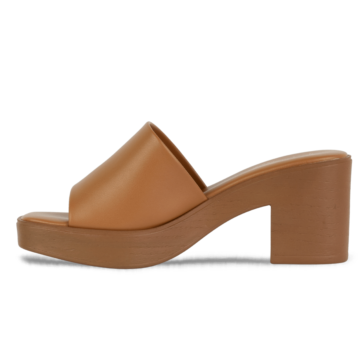 Sabots à talon en cuir pour femme – Marron – Anouk - Lea & Paul Maroc