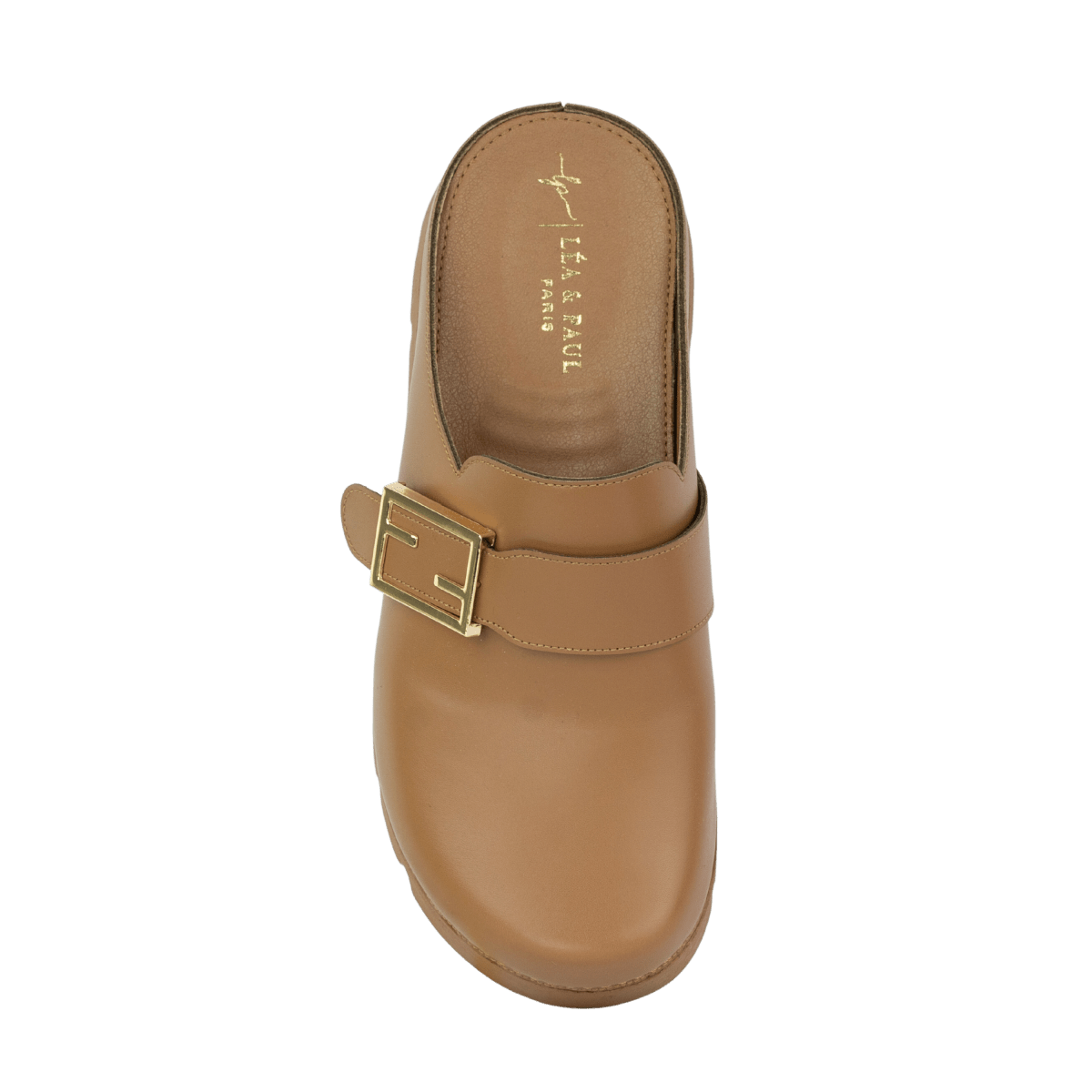 Sabots en cuir pour femme – Marron – Marguerite - Lea & Paul Maroc