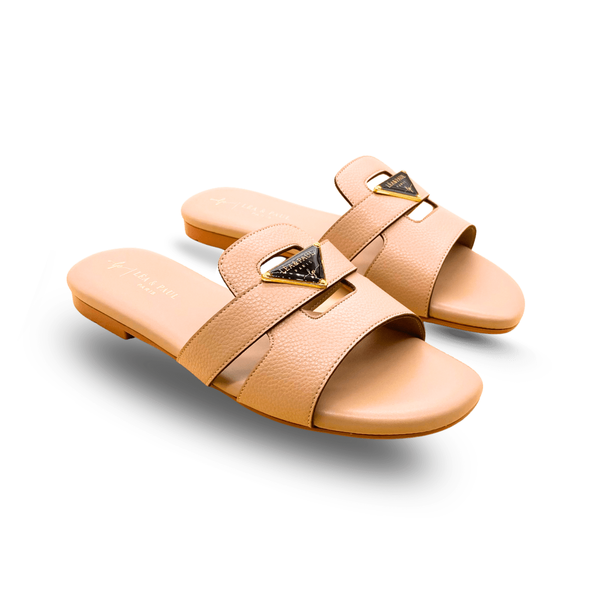 Sandales en cuir pour femme – Beige – Audrey - Lea & Paul Maroc