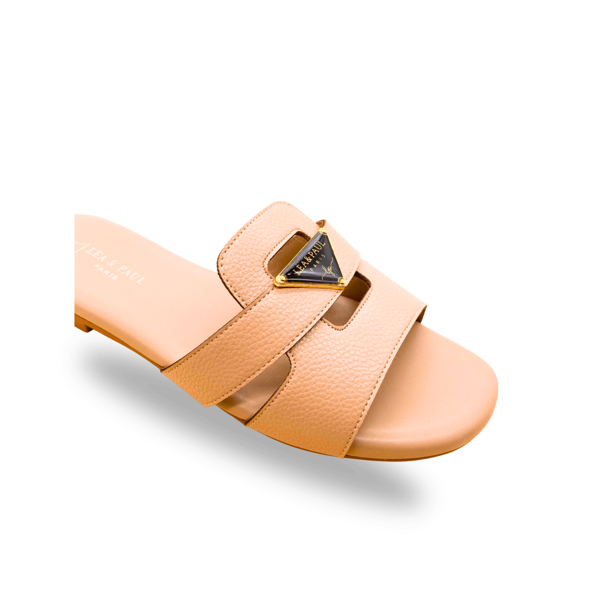Sandales en cuir pour femme – Beige – Audrey - Lea & Paul Maroc