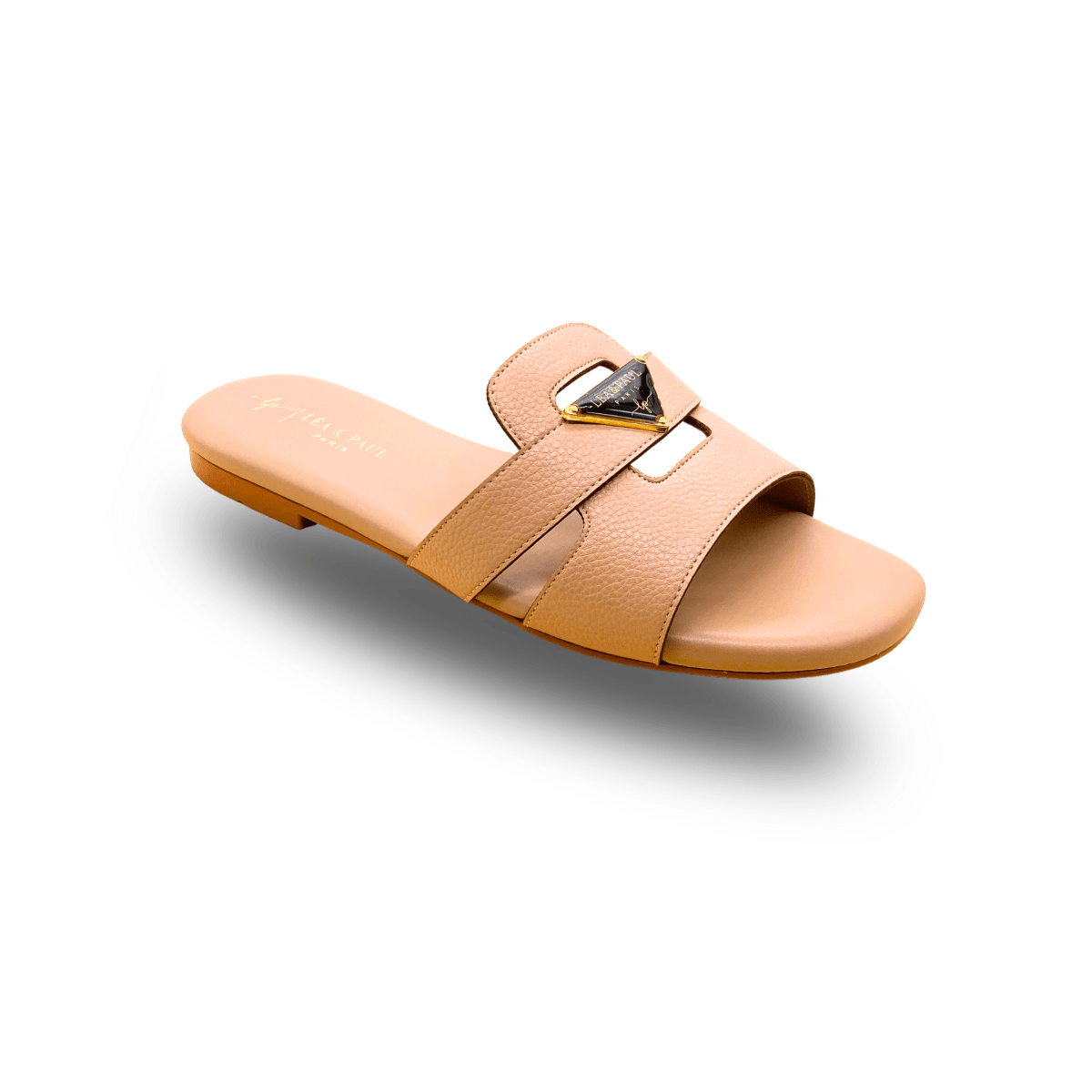 Sandales en cuir pour femme – Beige – Audrey - Lea & Paul Maroc