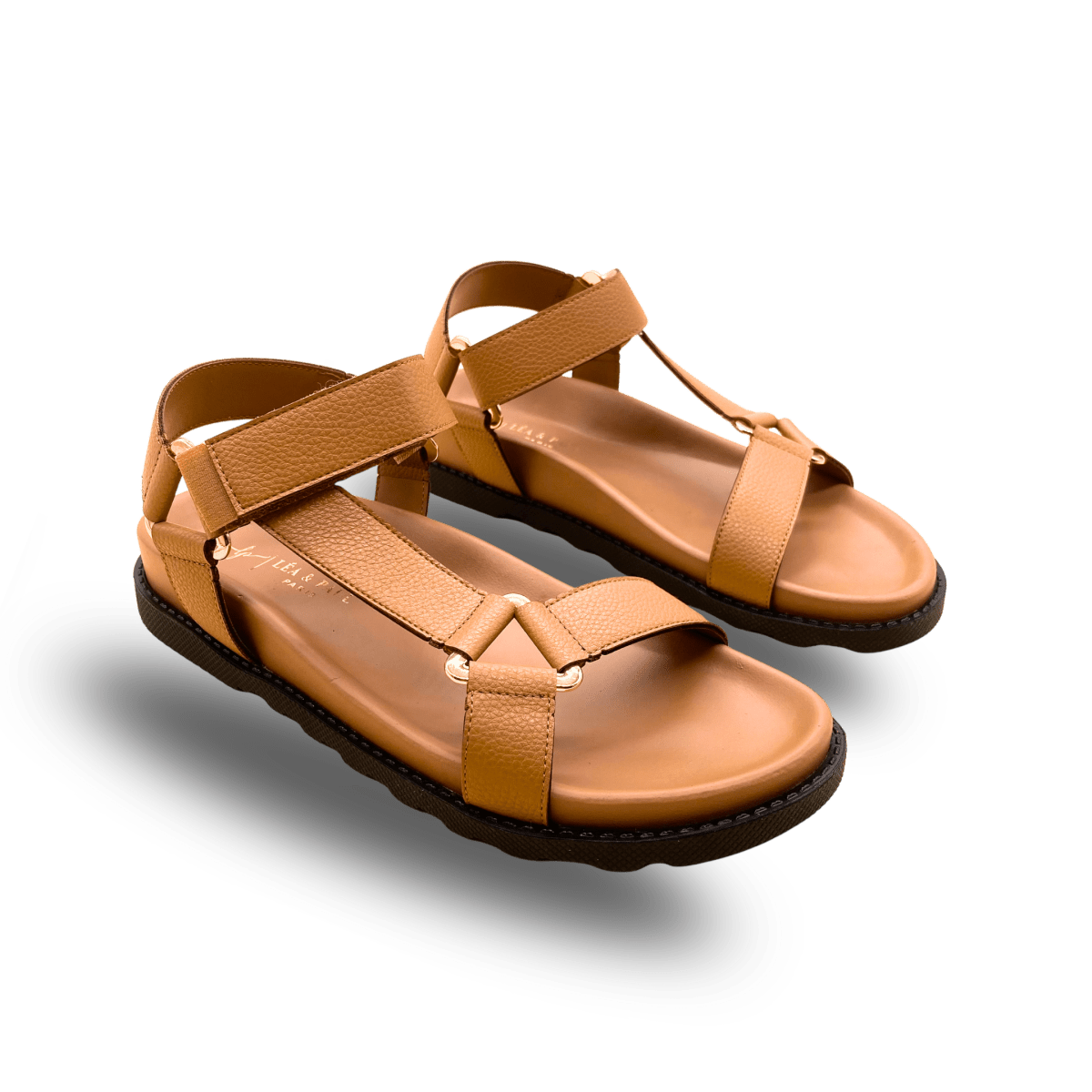 Sandales en cuir pour femme – Camel – Amara - Lea & Paul Maroc