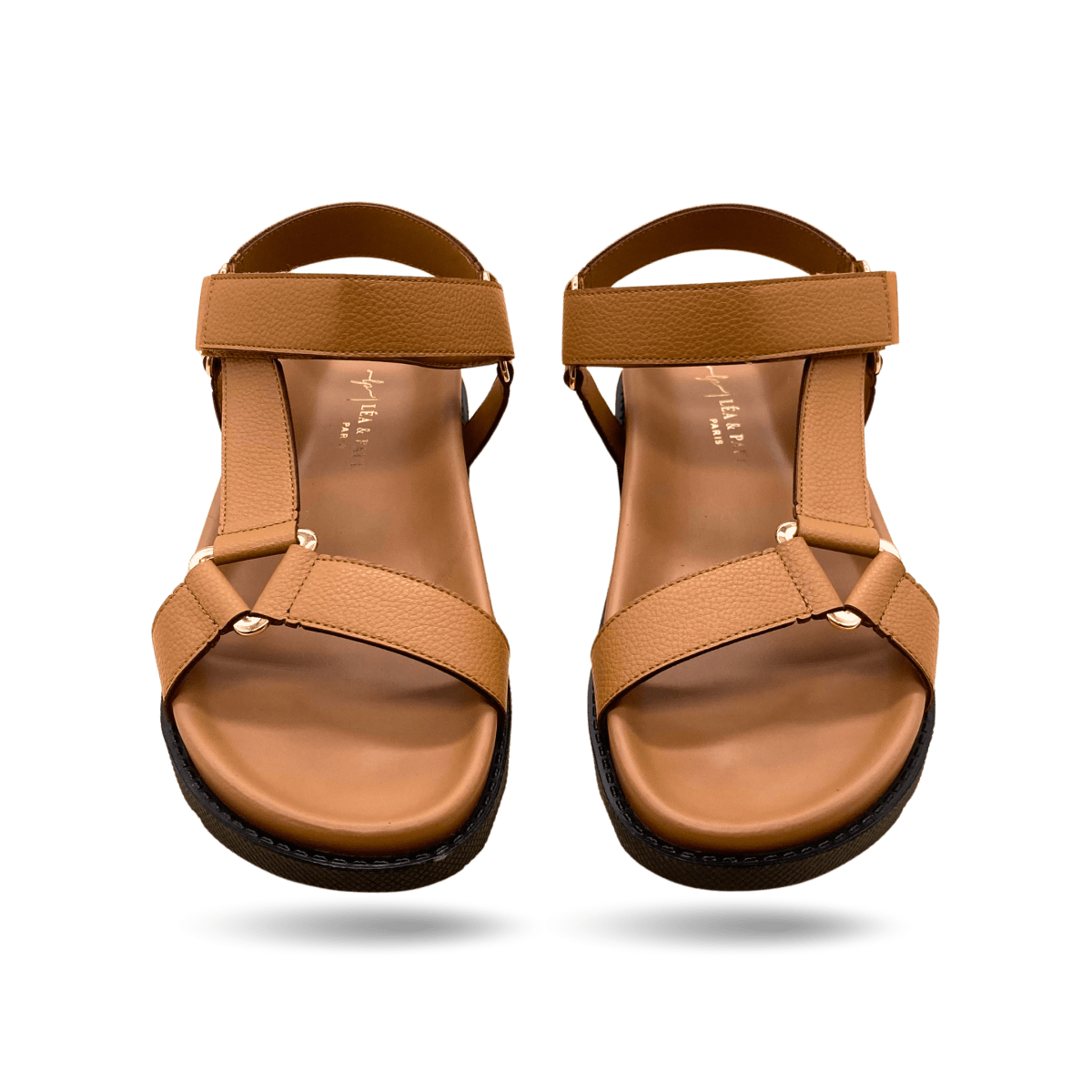 Sandales en cuir pour femme – Camel – Amara - Lea & Paul Maroc