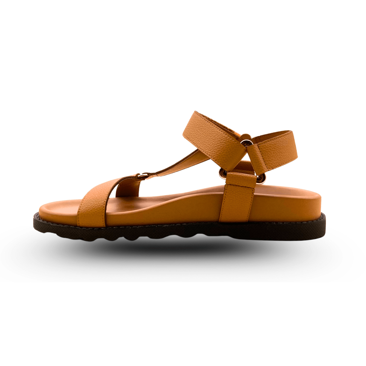 Sandales en cuir pour femme – Camel – Amara - Lea & Paul Maroc