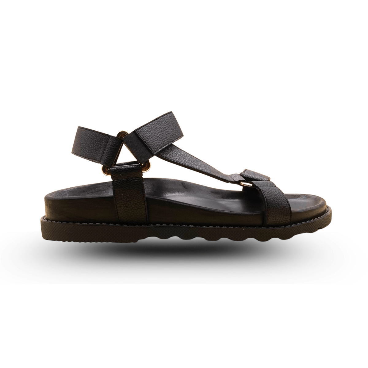 Sandales en cuir pour femme – Noir – Amara - Lea & Paul Maroc