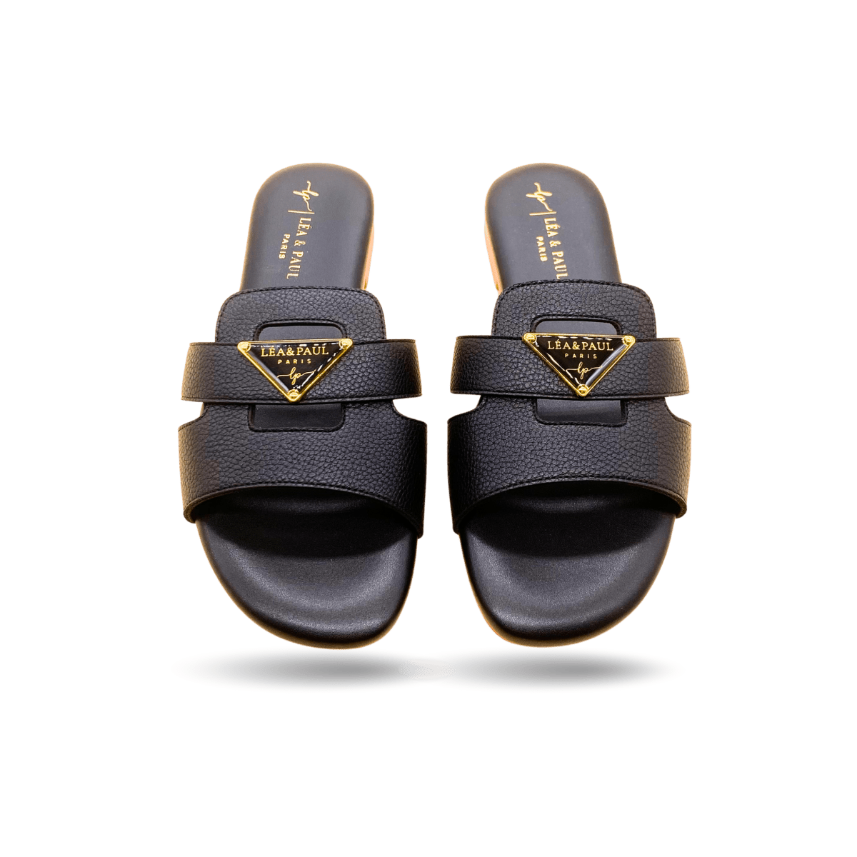 Sandales en cuir pour femme – Noir – Audrey - Lea & Paul Maroc