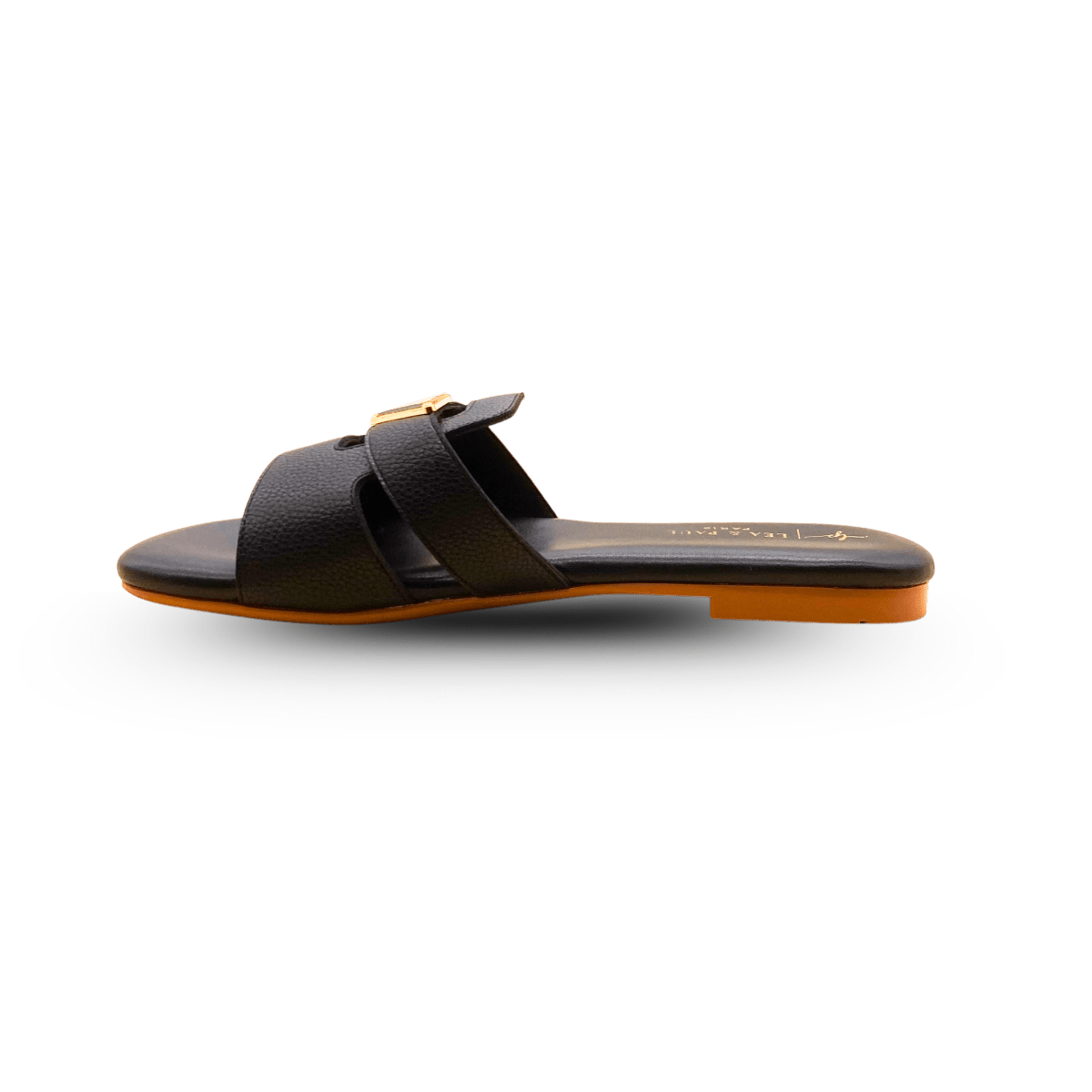 Sandales en cuir pour femme – Noir – Audrey - Lea & Paul Maroc
