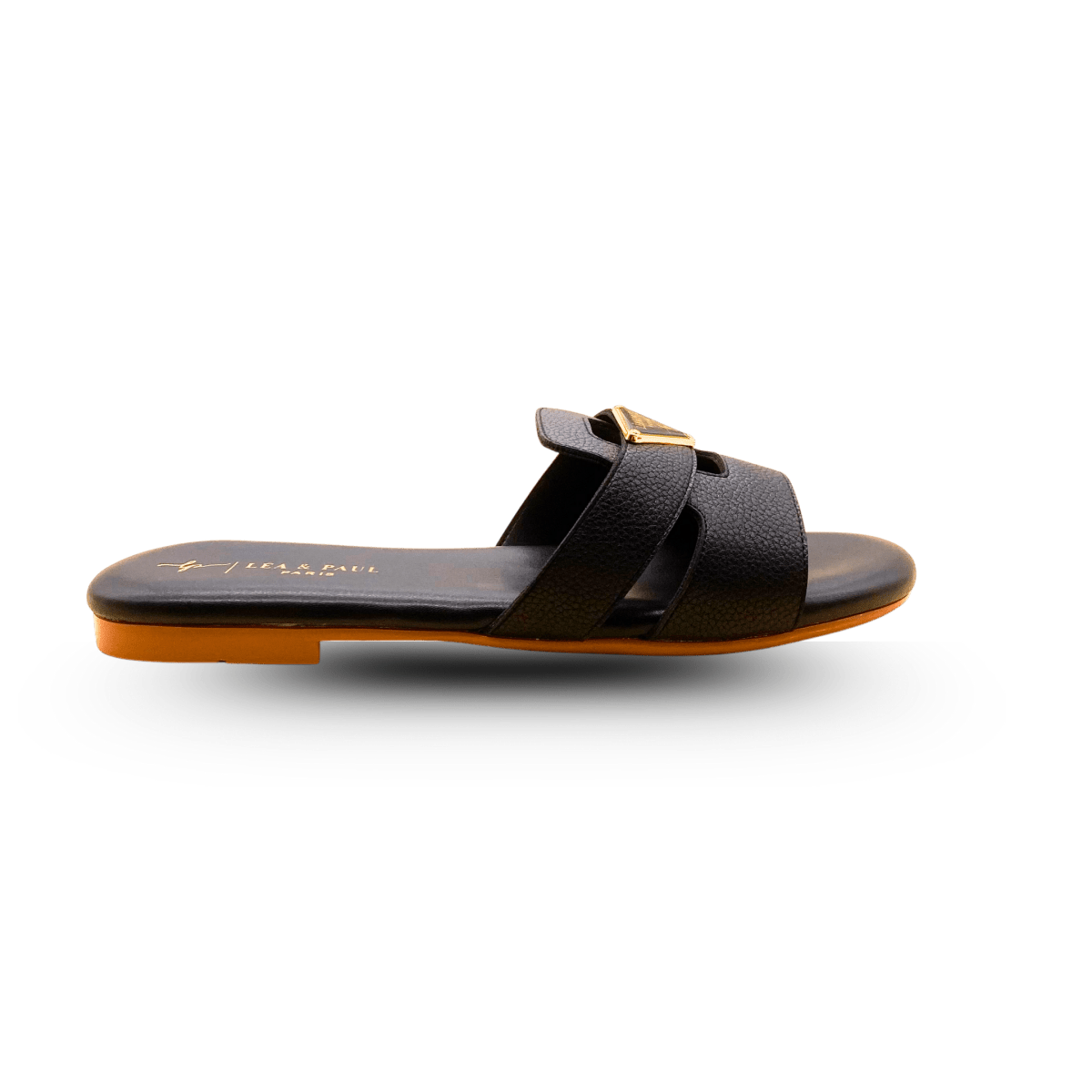 Sandales en cuir pour femme – Noir – Audrey - Lea & Paul Maroc