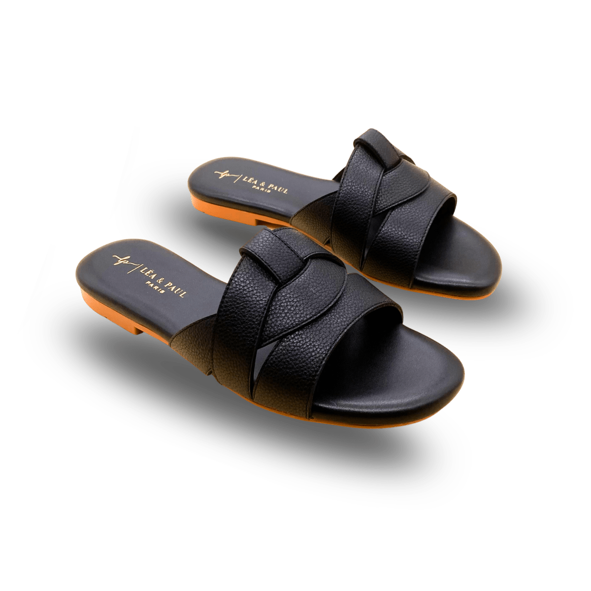 Sandales en cuir pour femme – Noir – Seraphine - Lea & Paul Maroc