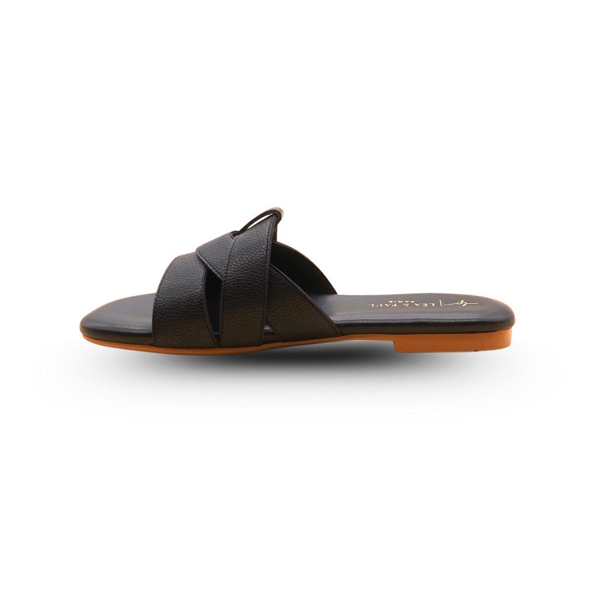 Sandales en cuir pour femme – Noir – Seraphine - Lea & Paul Maroc