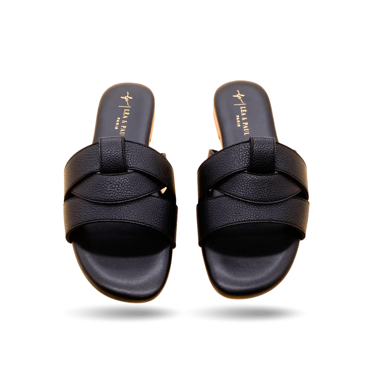 Sandales en cuir pour femme – Noir – Seraphine - Lea & Paul Maroc
