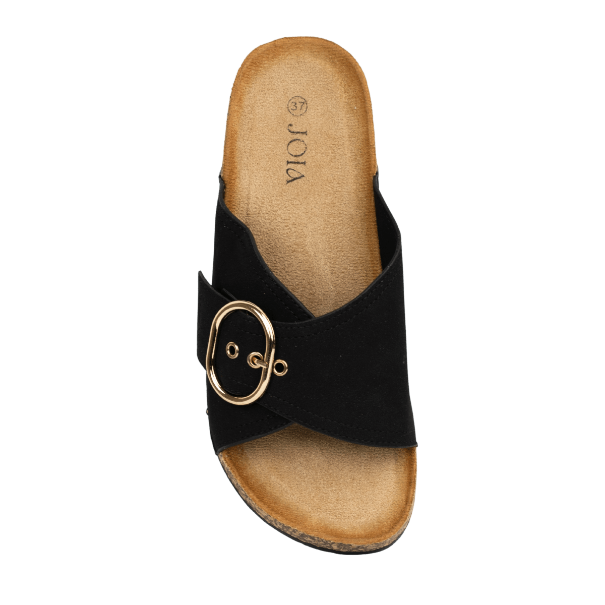 Sandales en daim pour femme – Noir – Faustine - Lea & Paul Maroc