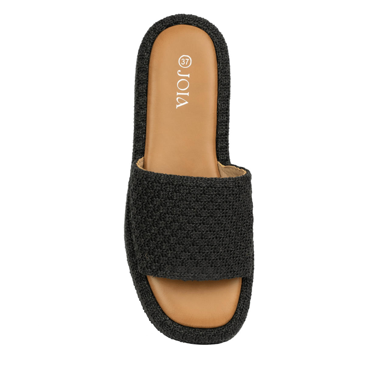 Sandales en tissus pour femme – Noir – Rosalie - Lea & Paul Maroc