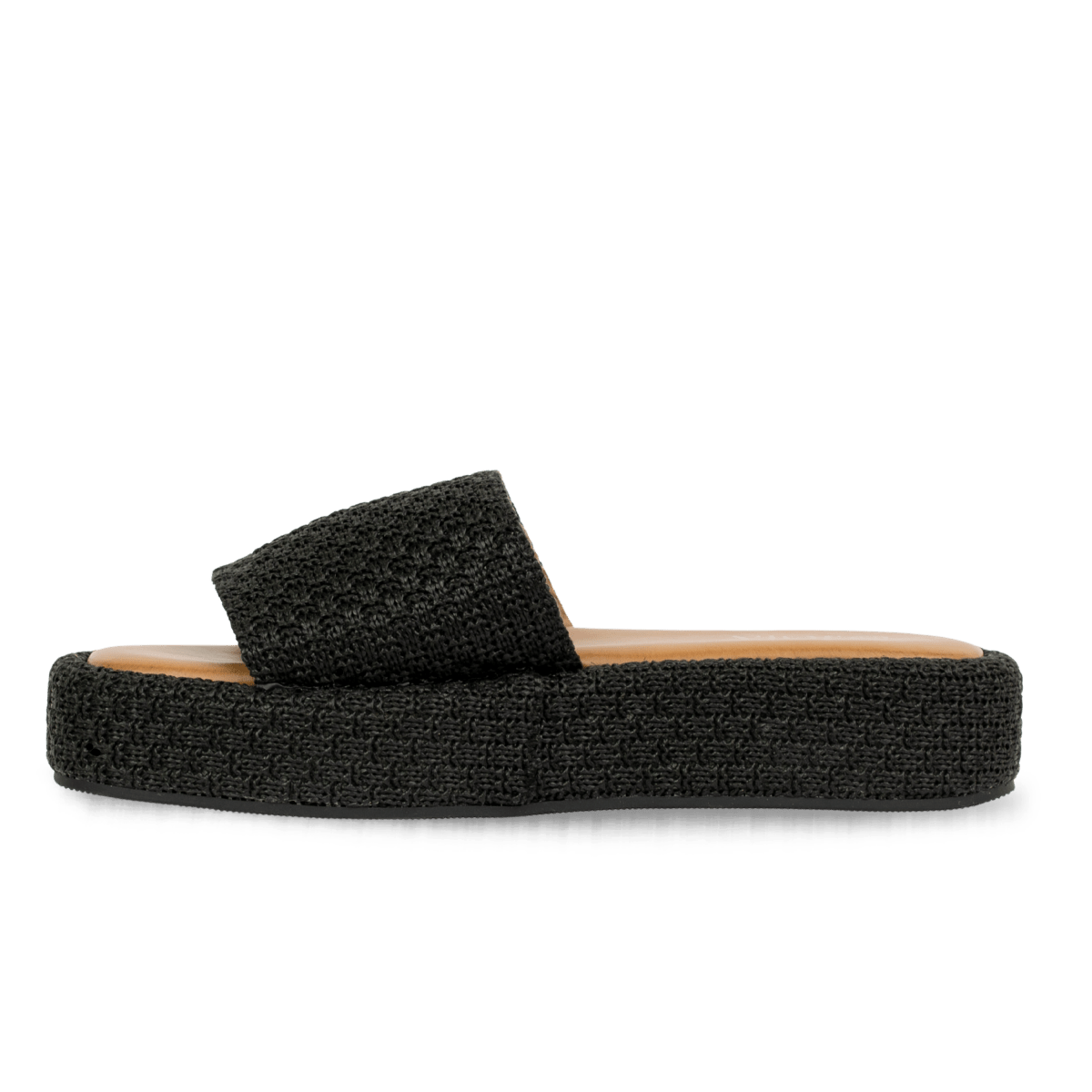 Sandales en tissus pour femme – Noir – Rosalie - Lea & Paul Maroc