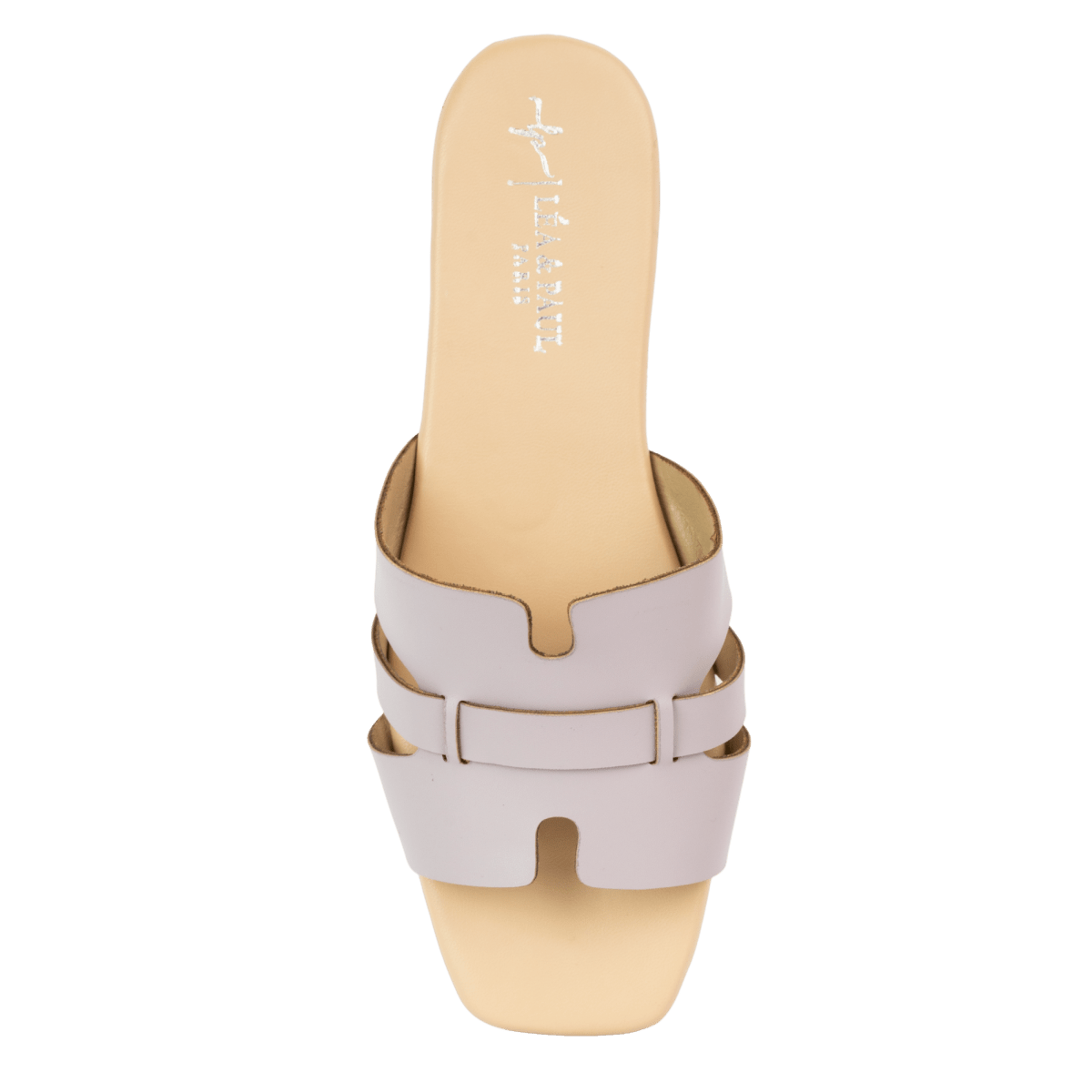 Sandales plates en cuir pour femme – Lavande – Camilla - Lea & Paul Maroc