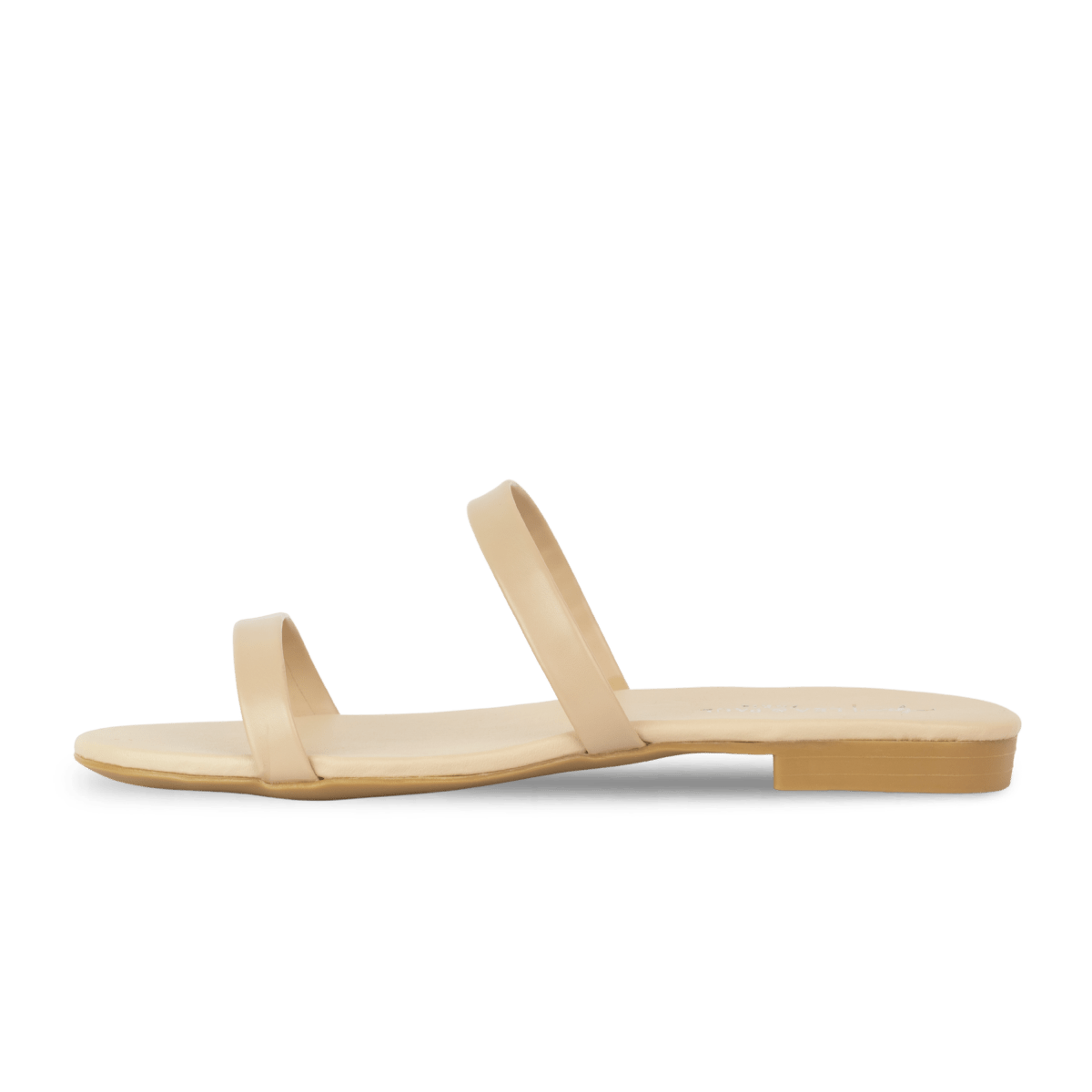 Sandales plates en cuir pour femme – Nude – Zola - Lea & Paul Maroc