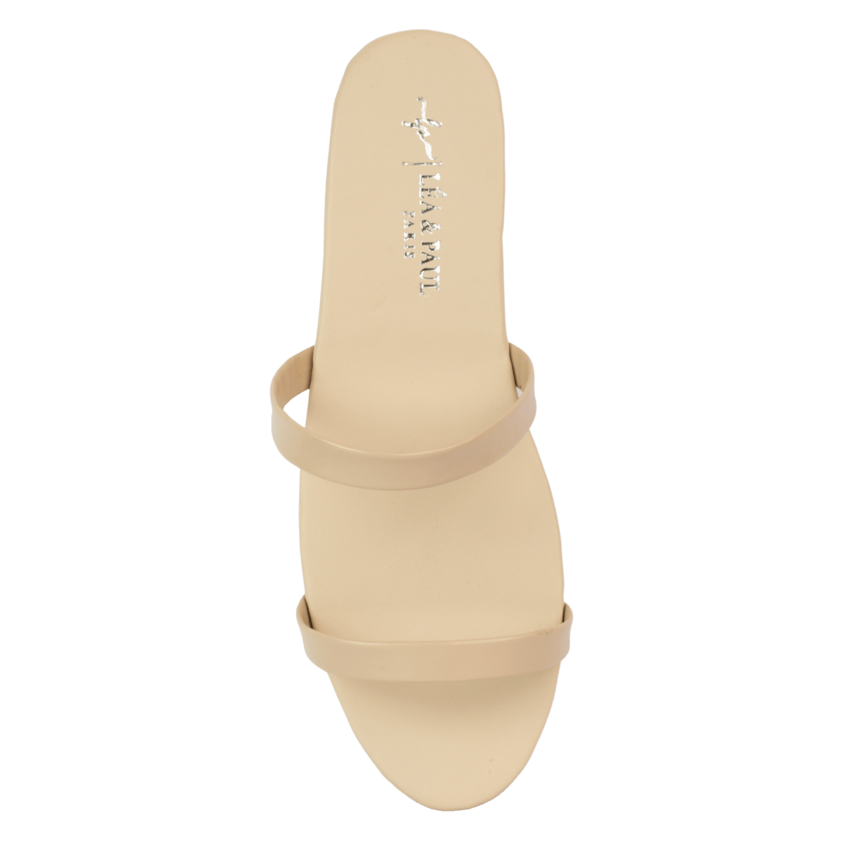 Sandales plates en cuir pour femme – Nude – Zola - Lea & Paul Maroc