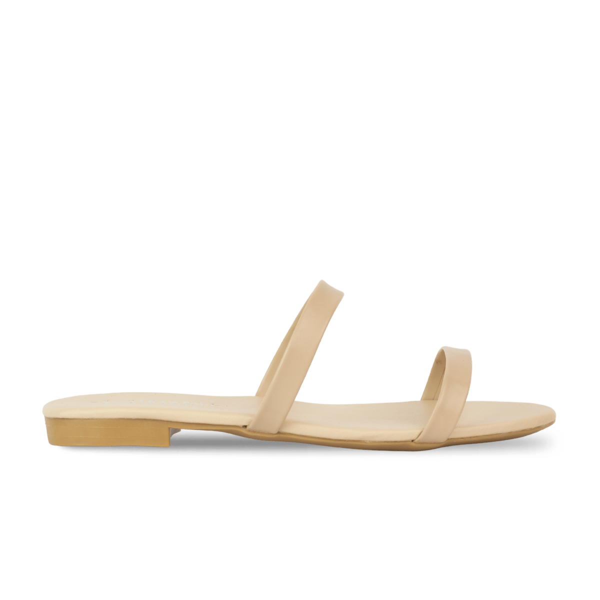 Sandales plates en cuir pour femme – Nude – Zola - Lea & Paul Maroc