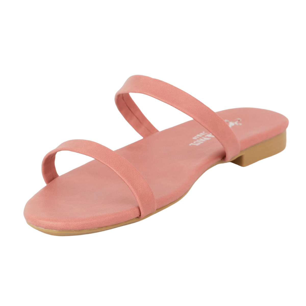 Sandales plates en cuir pour femme – Rose – Zola - Lea & Paul Maroc