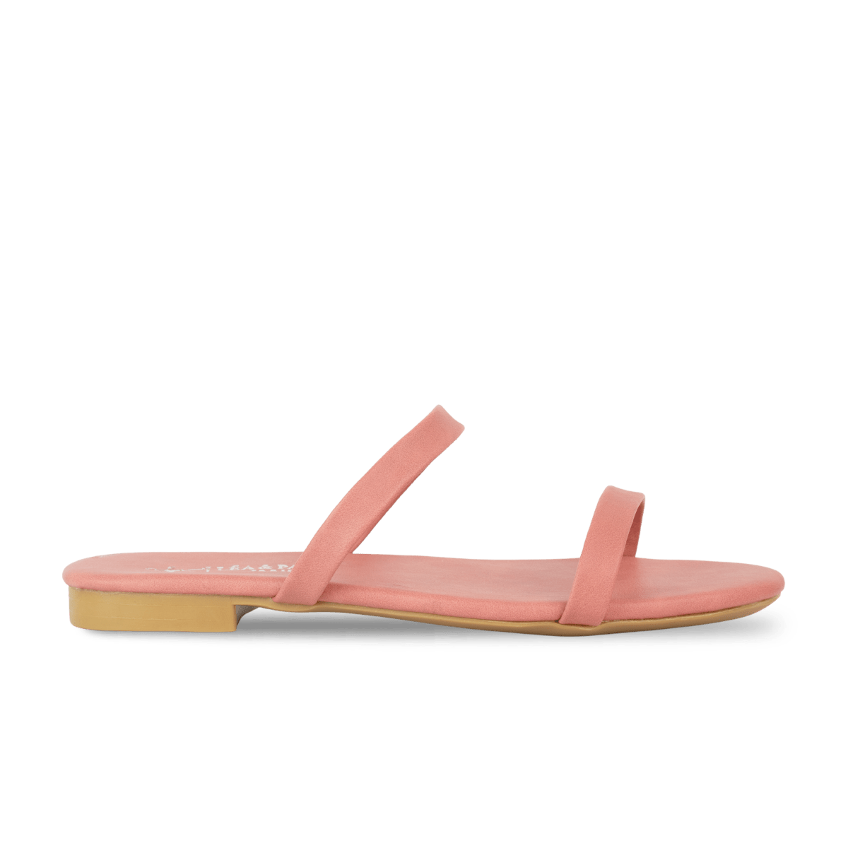 Sandales plates en cuir pour femme – Rose – Zola - Lea & Paul Maroc