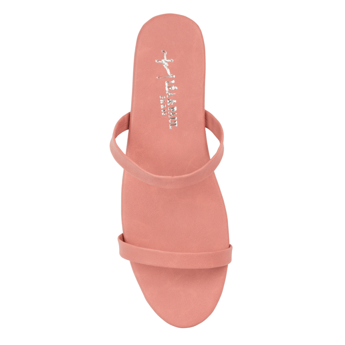 Sandales plates en cuir pour femme – Rose – Zola - Lea & Paul Maroc
