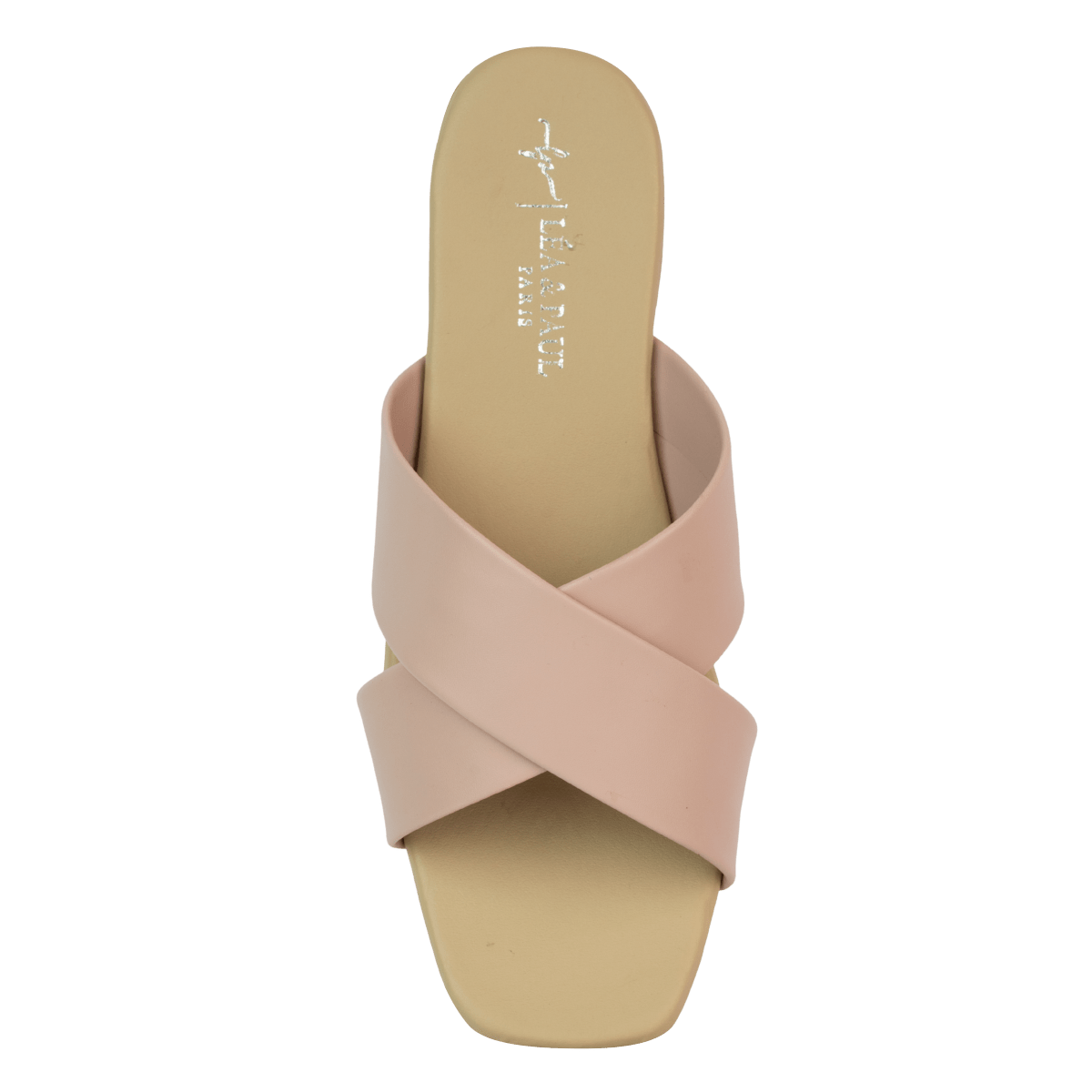 Sandales plates en cuir pour femme – Saumon – Lisandra - Lea & Paul Maroc