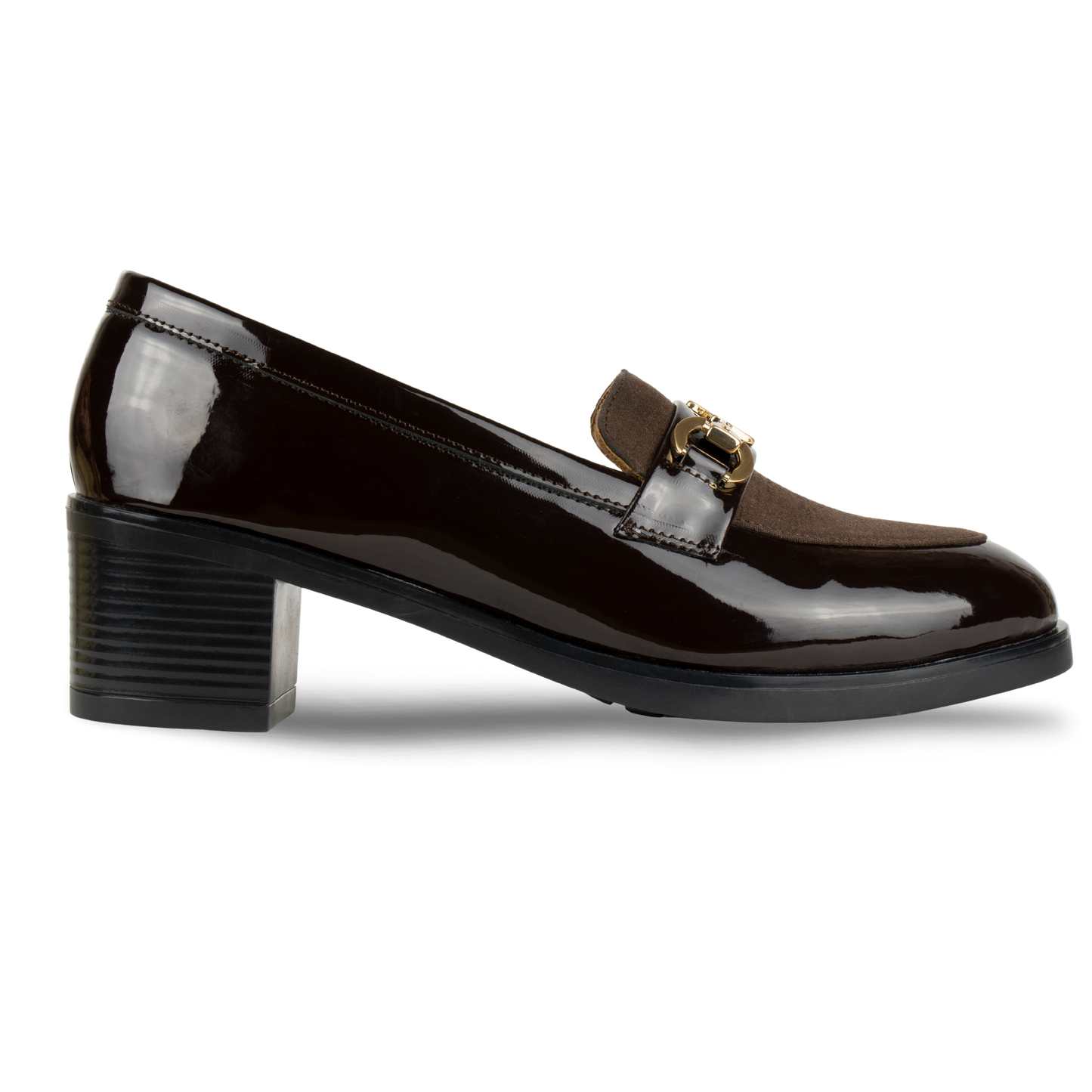 Mocassins à talon pour femme – Marron  – Adelle