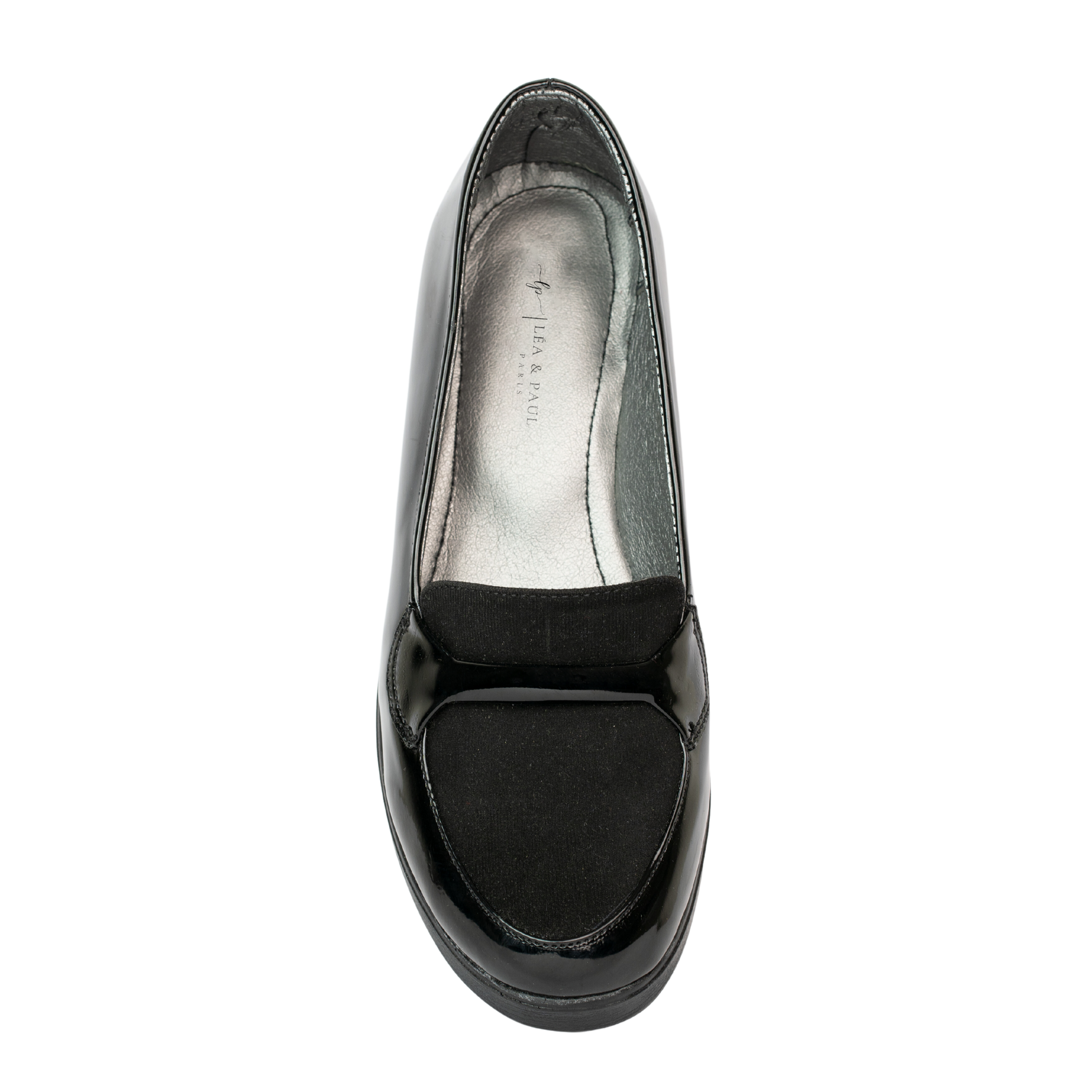 Hélène : Mocassin Femme Noir Vernis - Léa & Paul