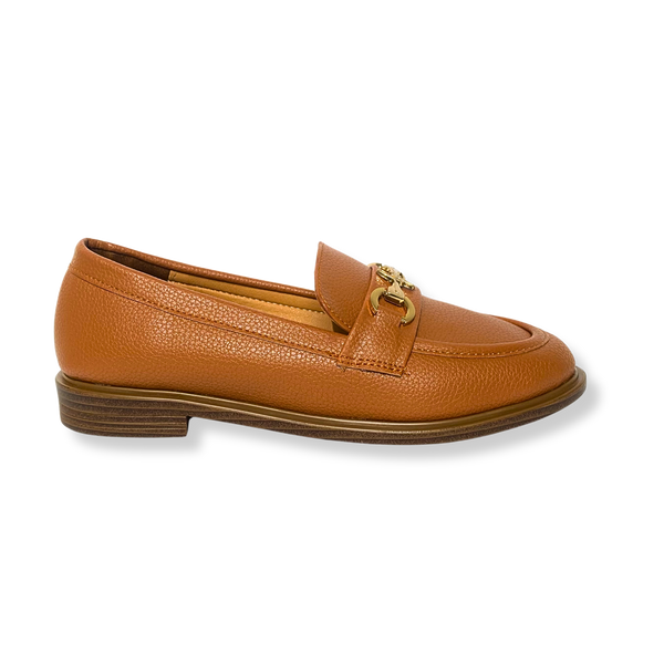 Mocassin en cuir pour femmes marron - Lola