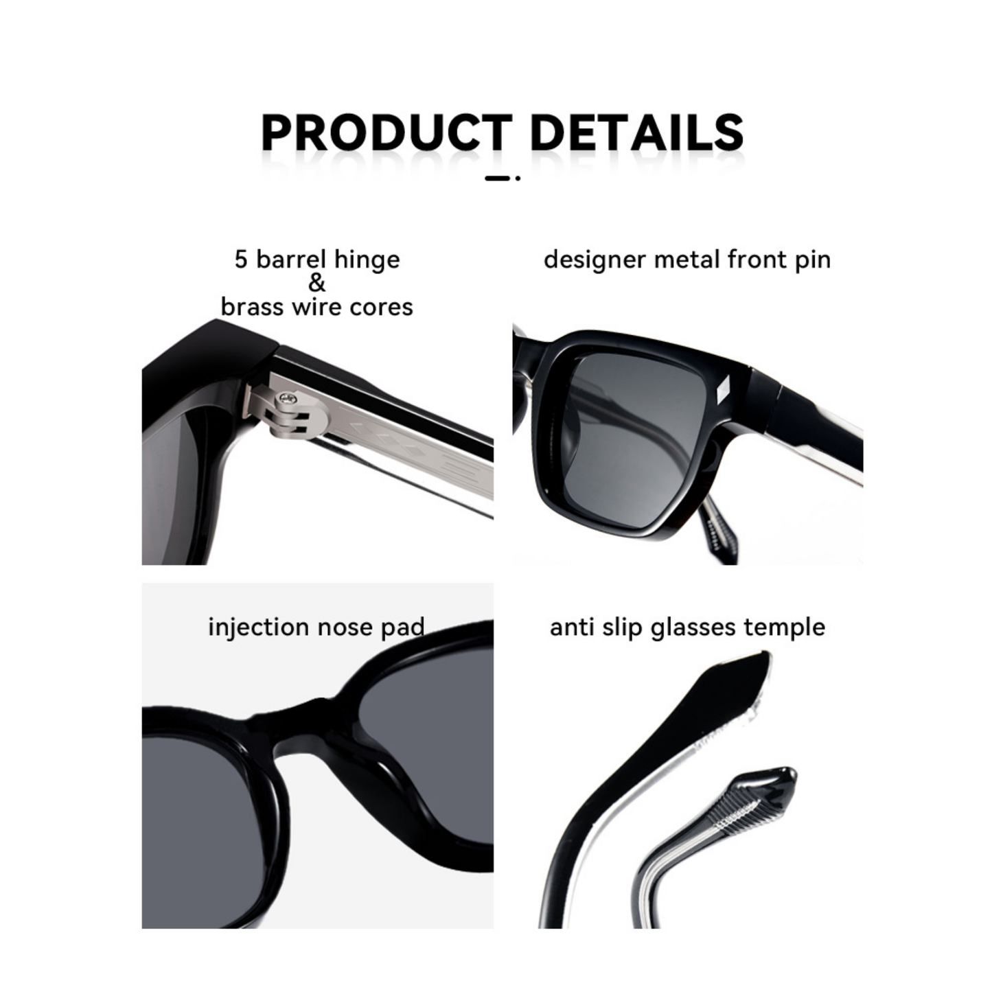 Lunettes de soleil femme - Nadine Classic Black