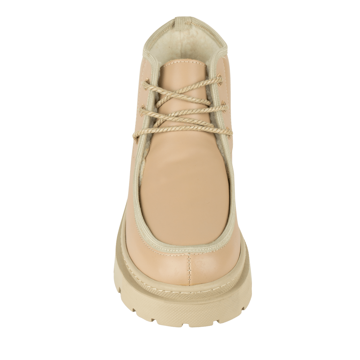 Bottines en Cuir pour femme Beige - CLARA - Lea & Paul Maroc