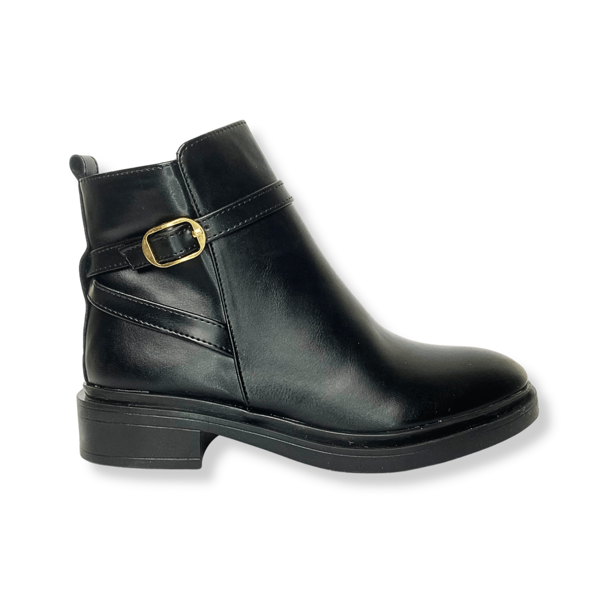 Bottines fourrées en cuir pour femme noir - Lisanne - Lea & Paul Maroc