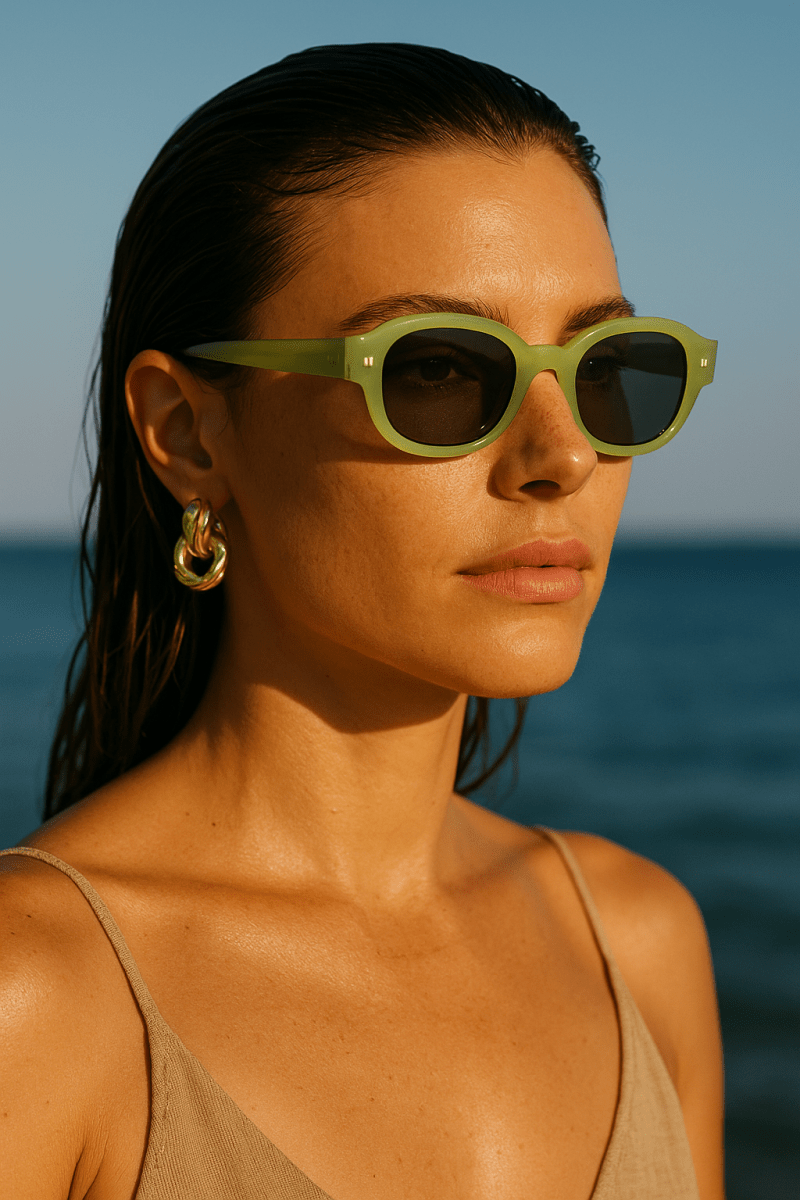 Lunettes de soleil femme - Mia Olive Green - Lea & Paul Maroc