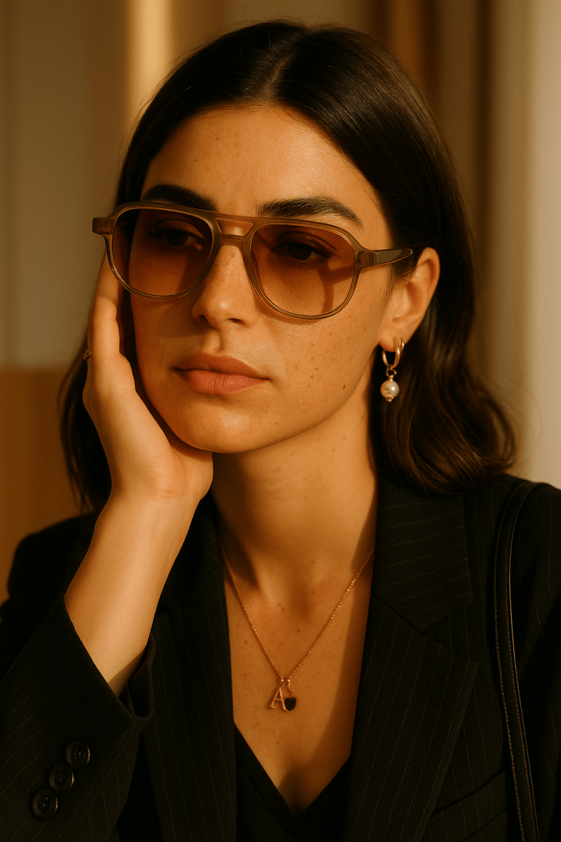 Lunettes de soleil femme - Naya Sunset Amber - Lea & Paul Maroc