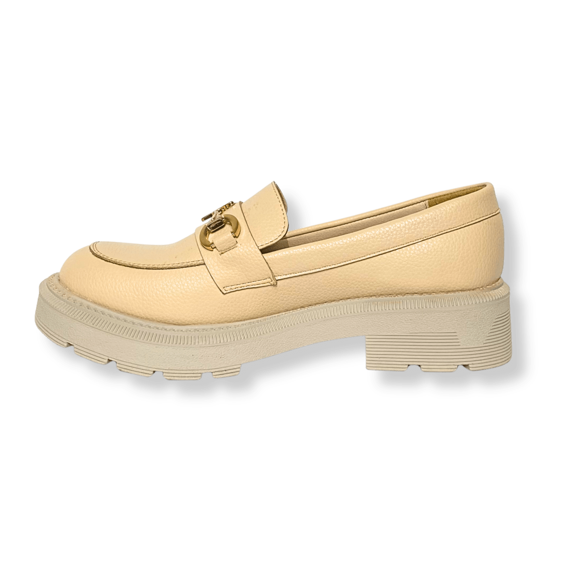 Mocassin en cuir pour femmes beige - Noelle - Lea & Paul Maroc