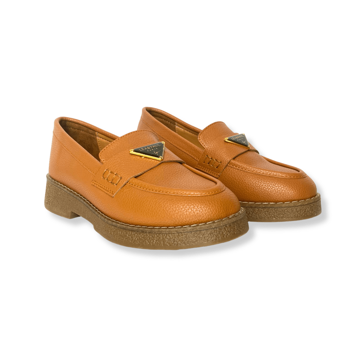 Mocassin en cuir pour femmes marron - Lucia - Lea & Paul Maroc