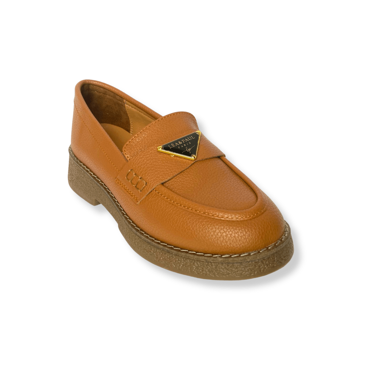 Mocassin en cuir pour femmes marron - Lucia - Lea & Paul Maroc