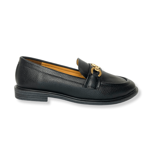 Mocassin en cuir pour femmes noir - Lola - Lea & Paul Maroc