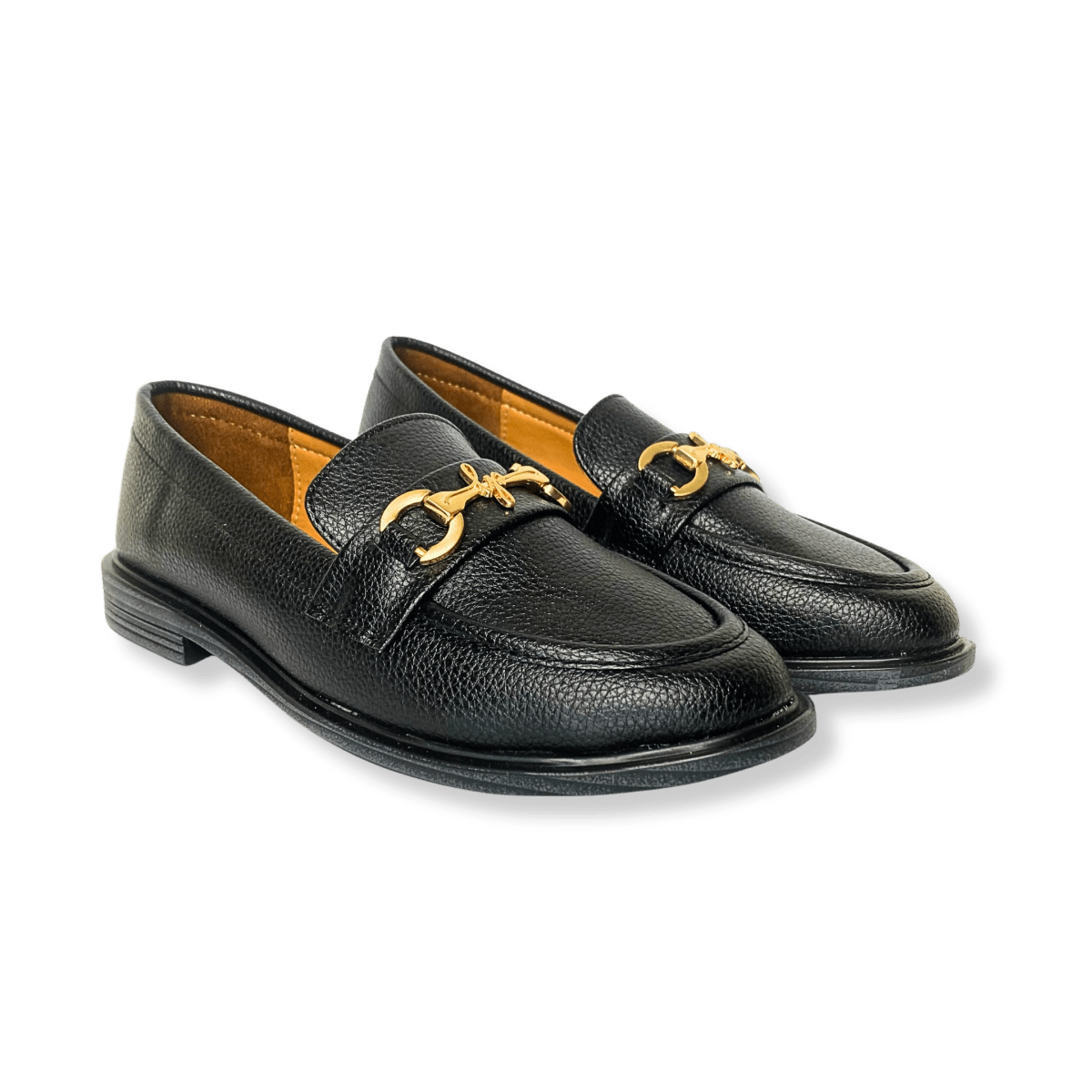 Mocassin en cuir pour femmes noir - Lola - Lea & Paul Maroc