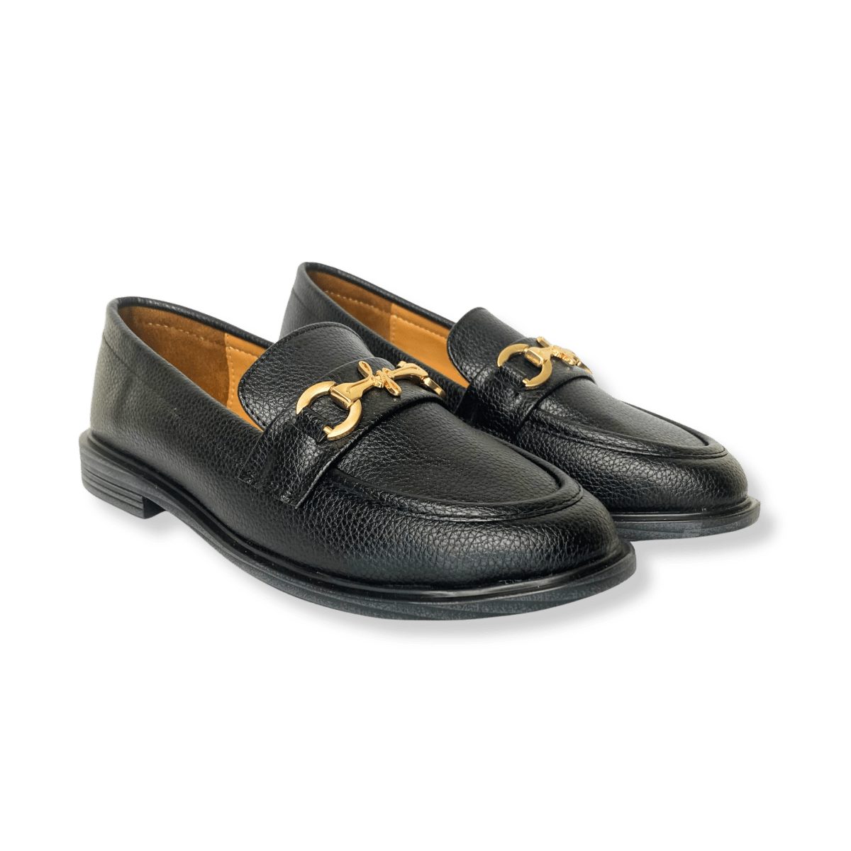 Mocassin en cuir pour femmes noir - Lola - Lea & Paul Maroc