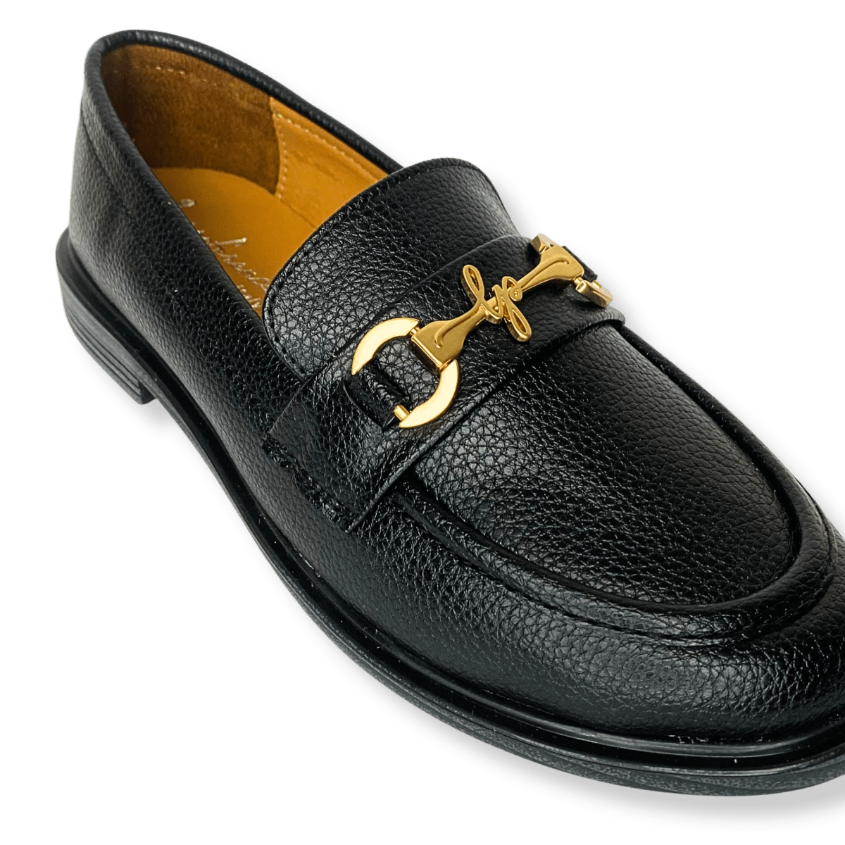 Mocassin en cuir pour femmes noir - Lola - Lea & Paul Maroc