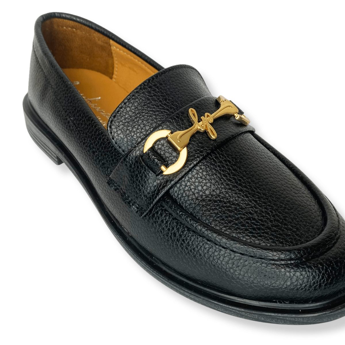 Mocassin en cuir pour femmes noir - Lola - Lea & Paul Maroc