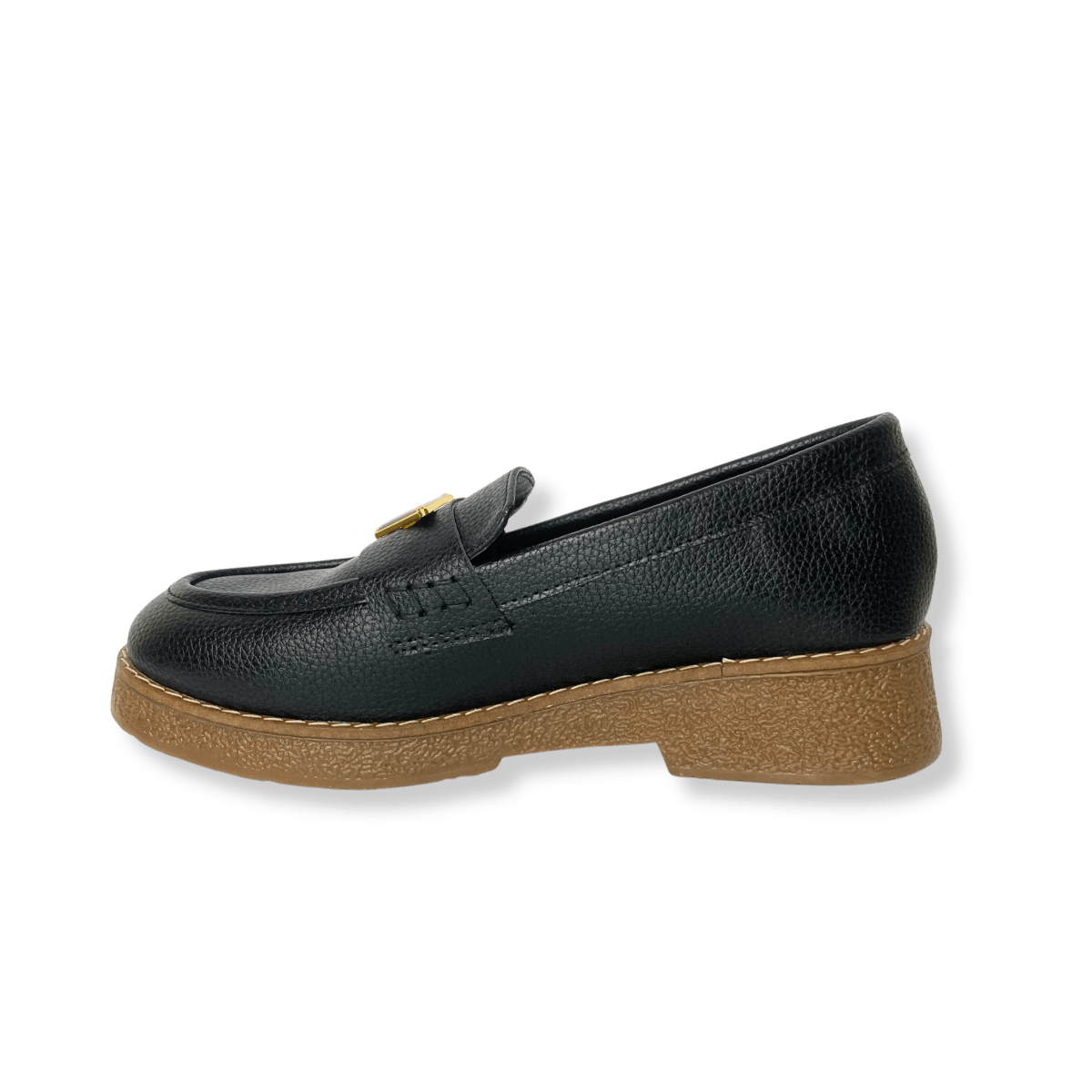 Mocassin en cuir pour femmes noir - Lucia - Lea & Paul Maroc