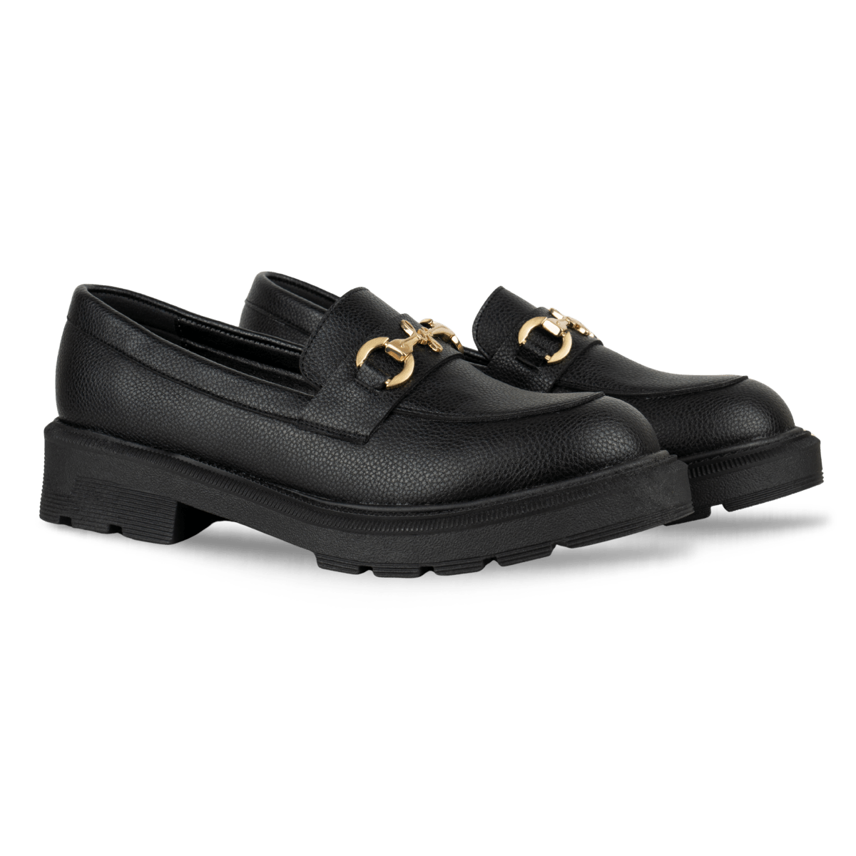 Mocassin en cuir pour femmes noir - Noelle - Lea & Paul Maroc